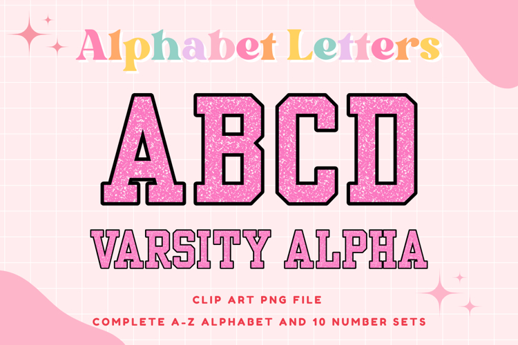 Composition Notebook Alphabet Back To School Varsity Letters