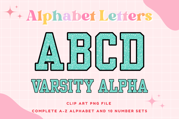 Composition Notebook Alphabet Back To School Varsity Letters