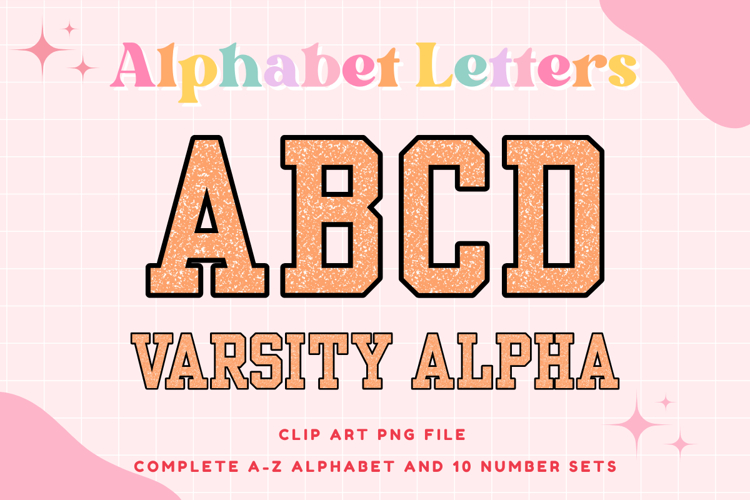 Composition Notebook Alphabet Back To School Varsity Letters