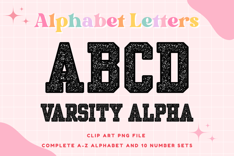 Composition Notebook Alphabet Back To School Varsity Letters