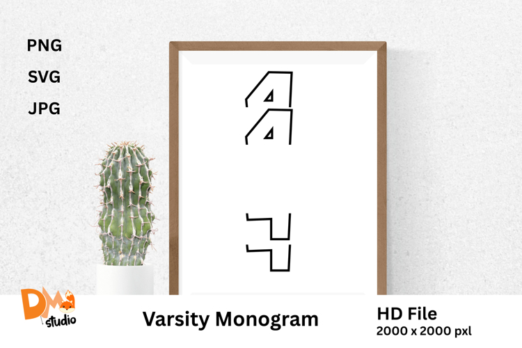 Graduation Monogram Svg Image 11