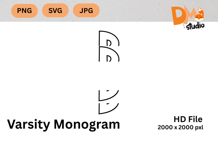 Graduation Monogram Svg Image 2