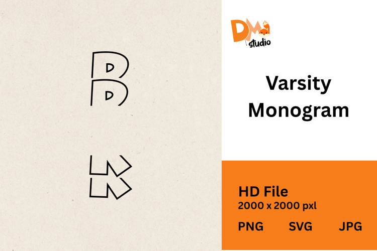 Graduation Monogram Svg Image 11