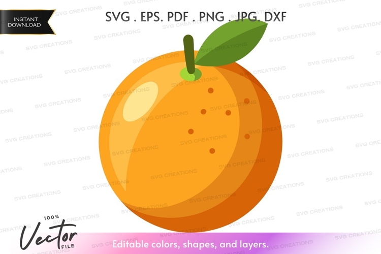 Orange vector clipart