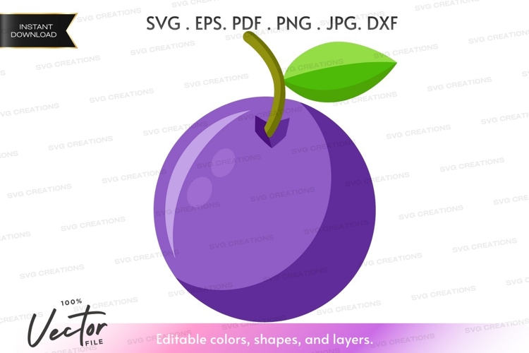 Plum Clipart Image 7
