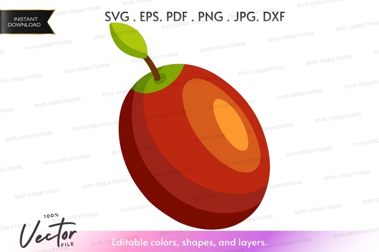 Red Apple Clipart Image 13