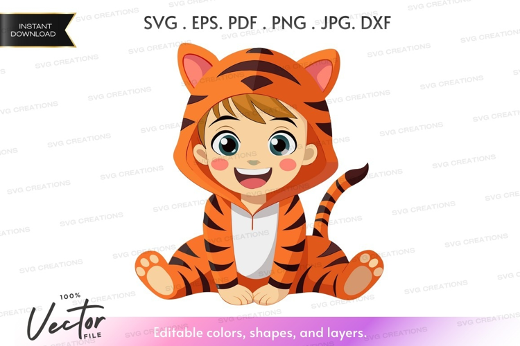 Child in tiger costume