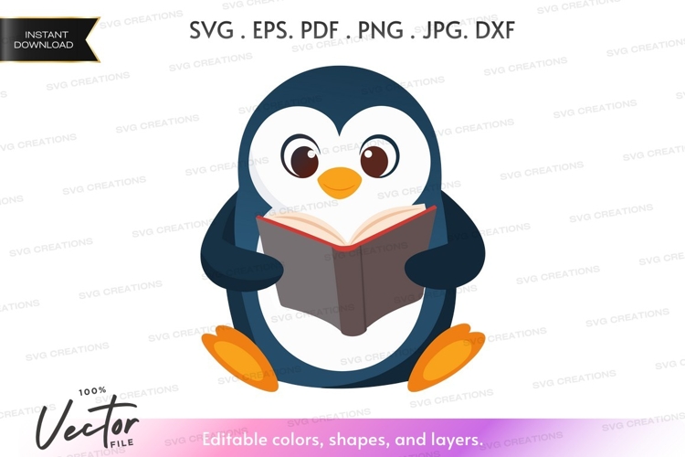 Reading penguin