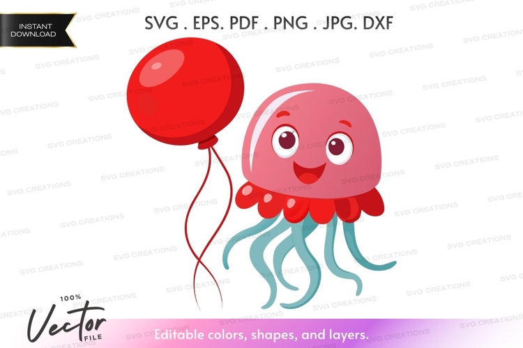 Jellyfish Clipart Image 20