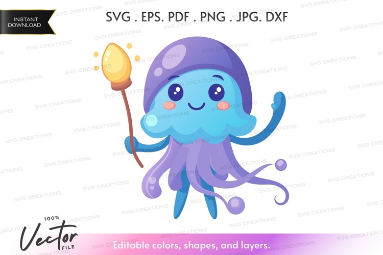 Jellyfish Clipart Image 19