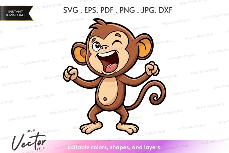 Monkey Clipart Image 9