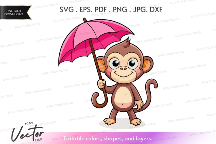 Monkey Illustration Image 20