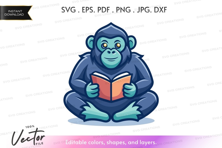 Gorilla Vector Image 8