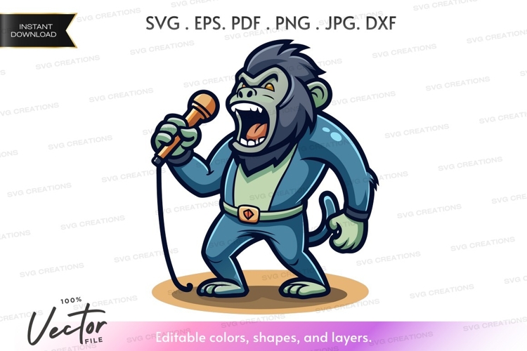 Gorilla Vector Image 7