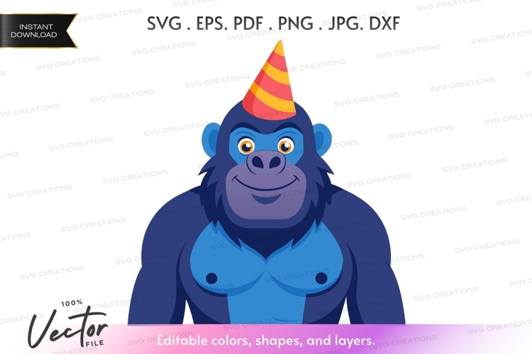 Gorilla Vector Image 6