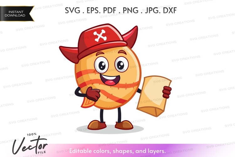 Pirate bacon character