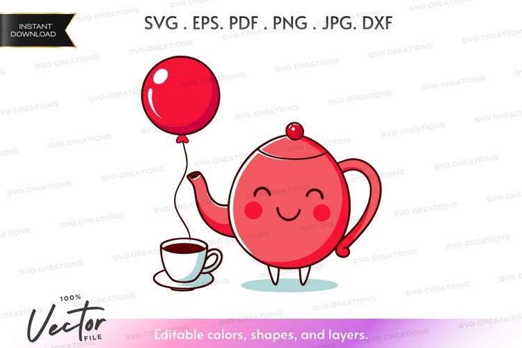 Teapot Clipart Image 20
