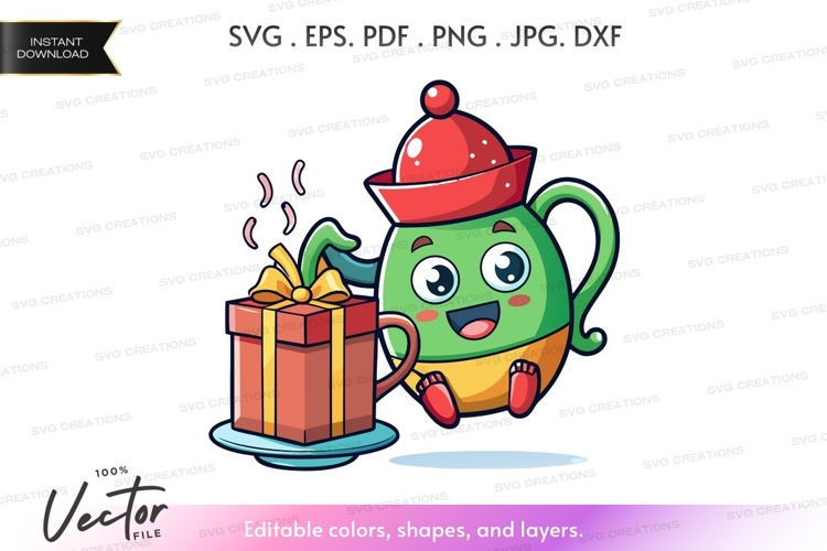 Teapot Clipart Image 10