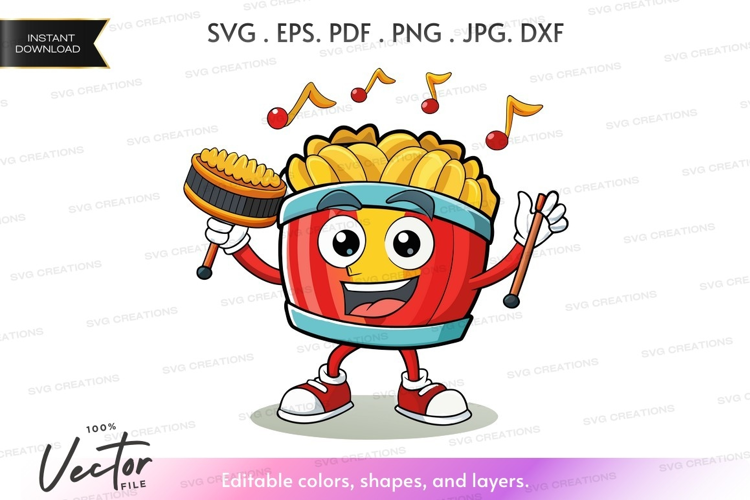 Musical drum character