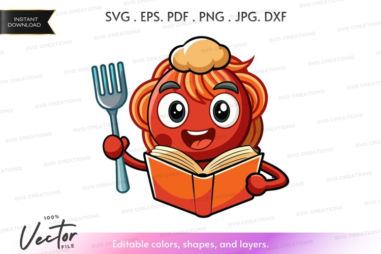 Reading noodle character