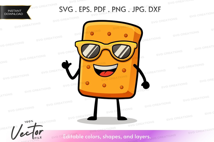 Cheerful cracker character