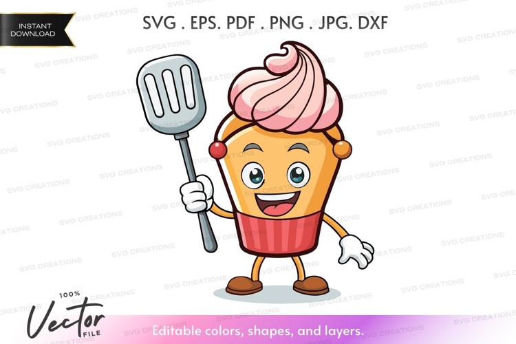 Cartoon Cupcake  Image 22