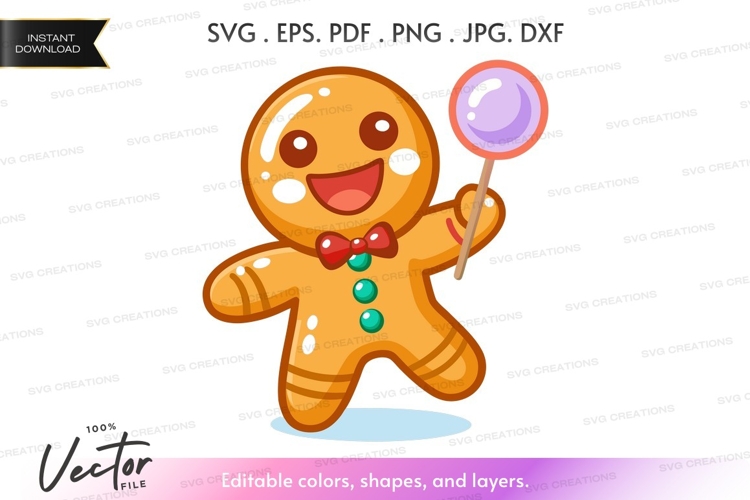 Gingerbread Clipart Image 16