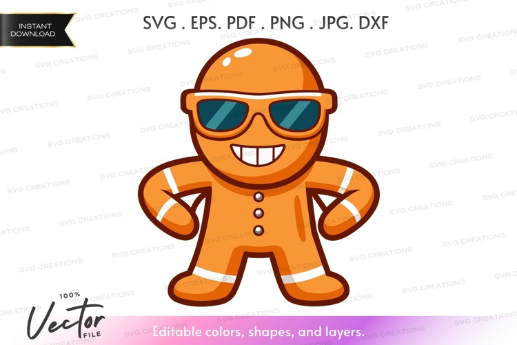 Cool gingerbread man