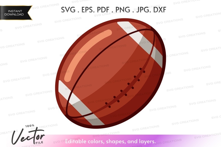 American Football Vector Image 10