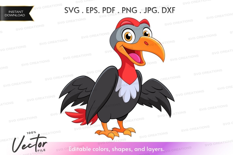 Cartoon vulture clipart