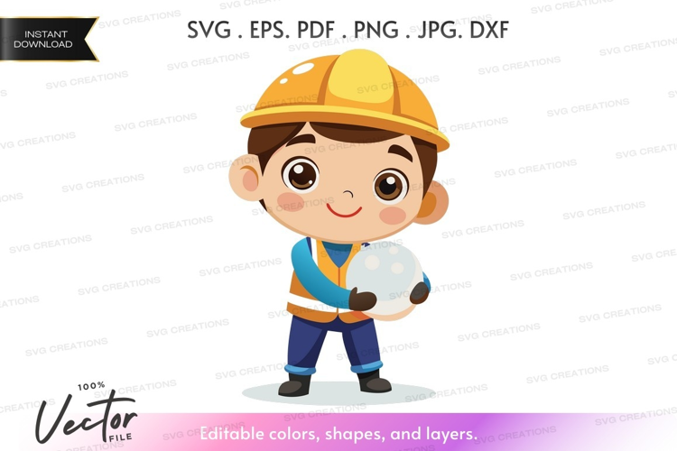 Young construction worker