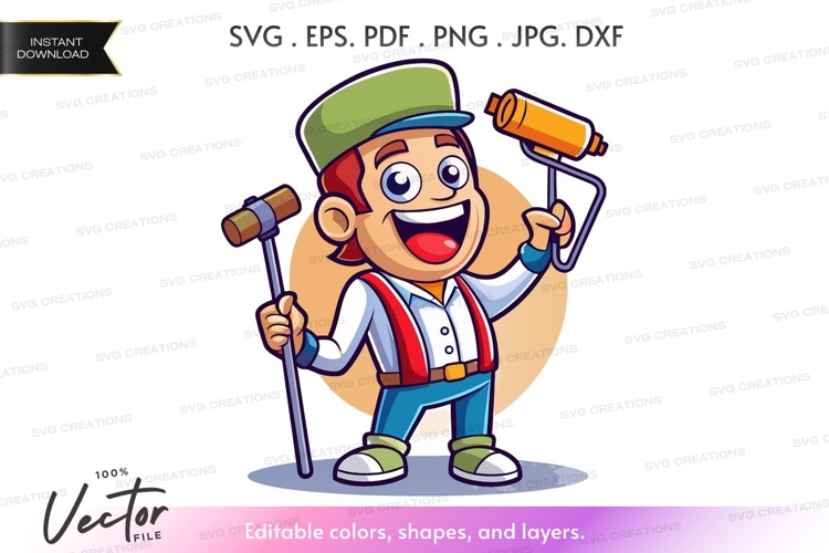 Painter Clipart Image 23