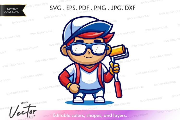 Painter Clipart Image 9