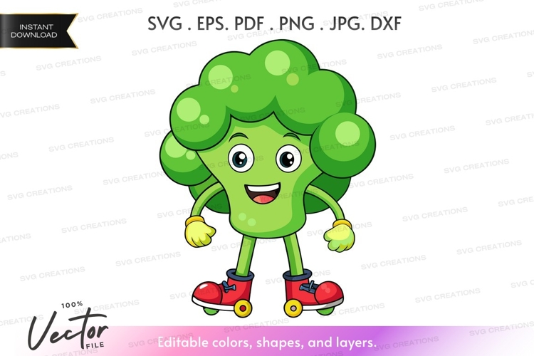 Happy broccoli skating