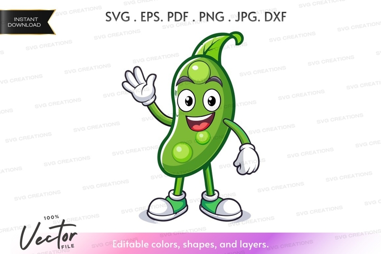Green pepper character wave