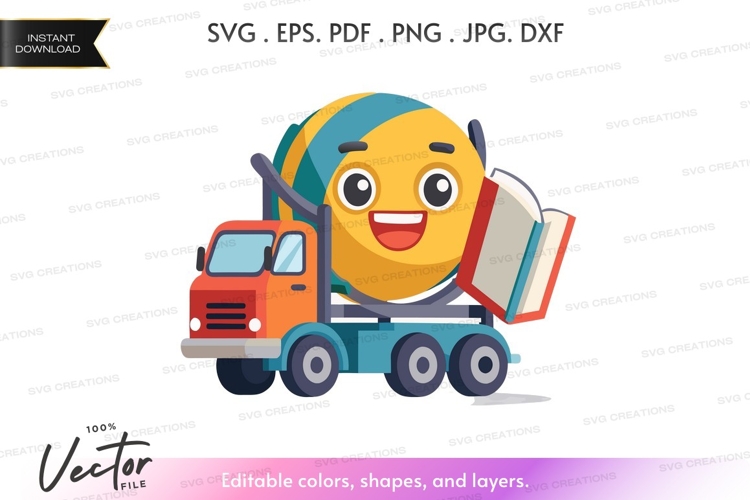 Construction Truck Clipart Image 13
