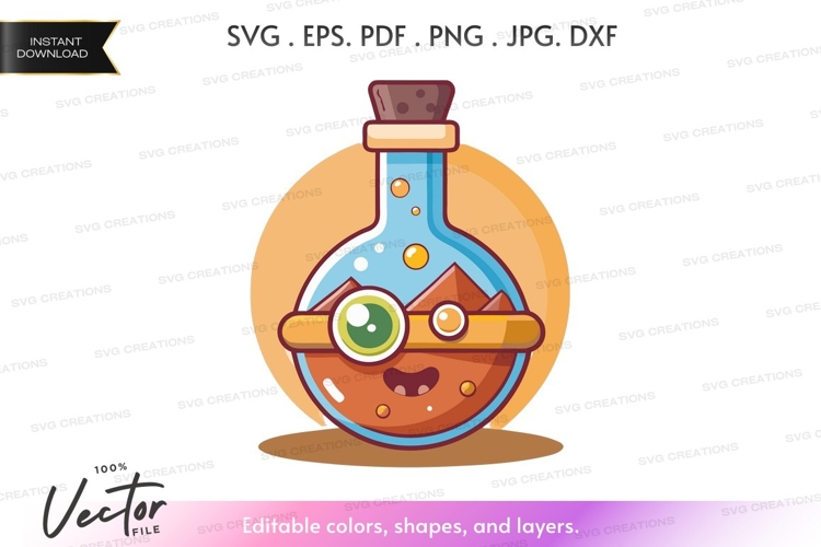 Potion Bottle Clipart Image 8