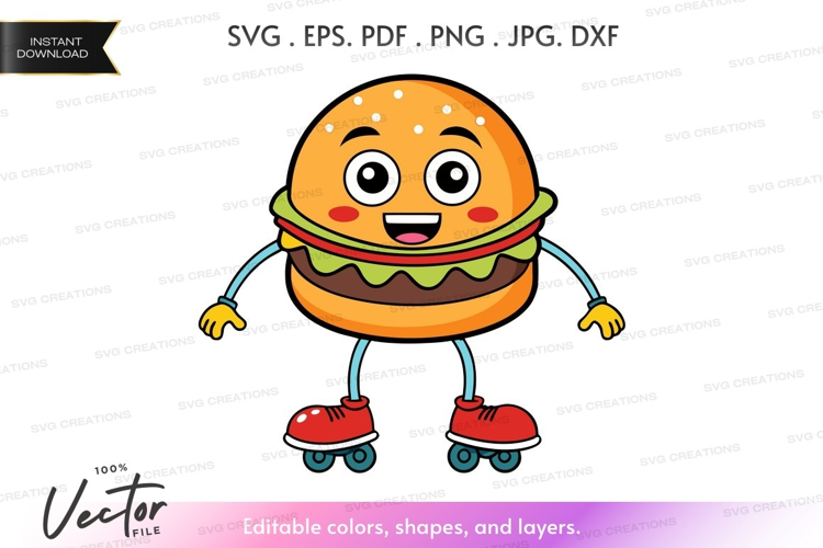 Skating hamburger