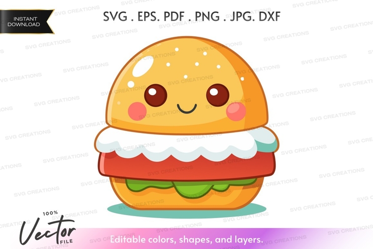 Burger Clipart Image 15