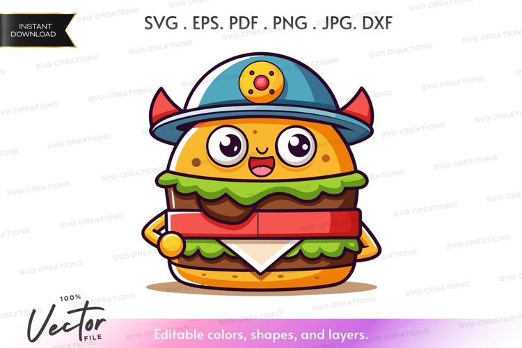 Burger Clipart Image 14