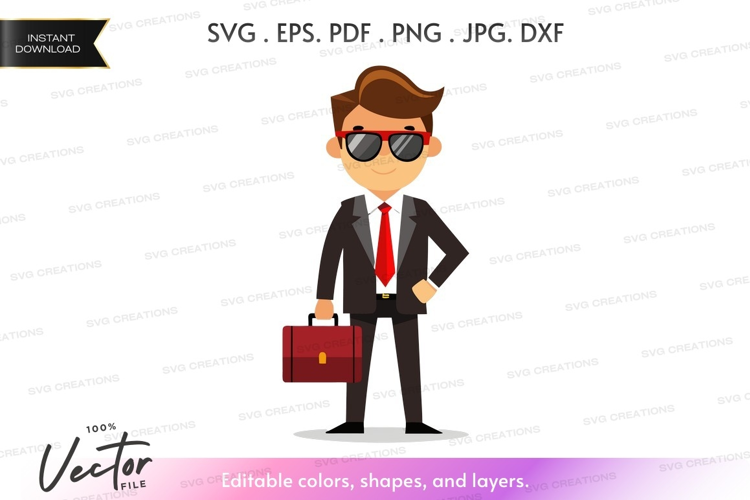 Businessman with briefcase