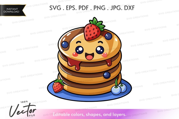 Pancakes Clipart Image 2