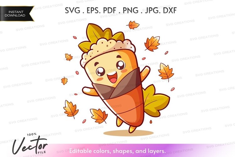 Autumn cone character example image 1
