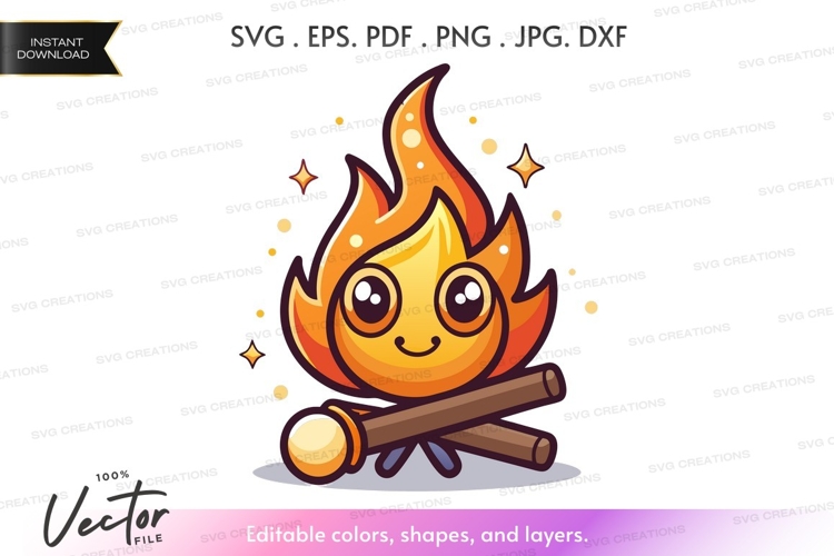 Fire Silhouette Image 11