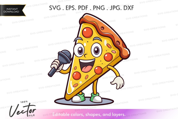 Singing pizza slice