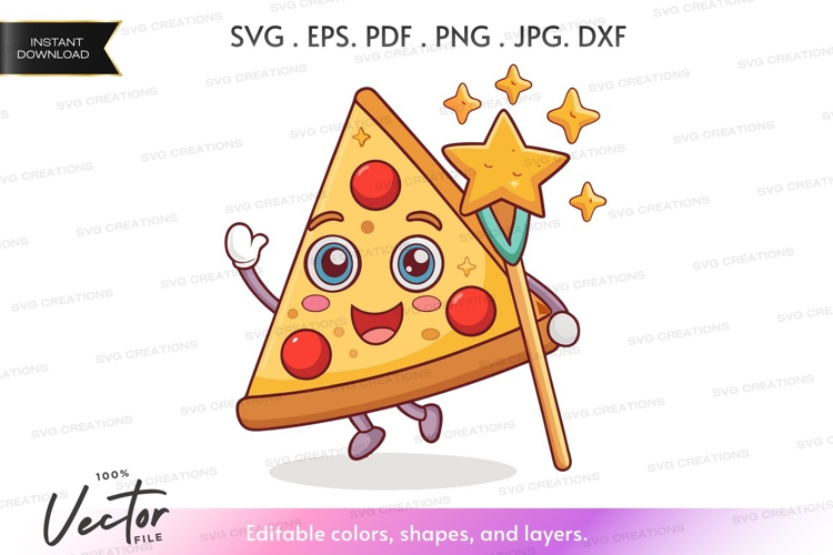 Magical pizza slice