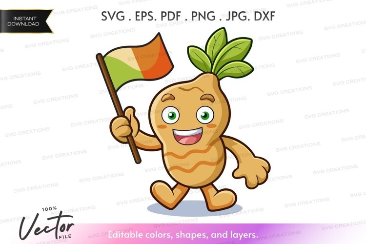 Irish potato celebrating st. patrick's day example image 1