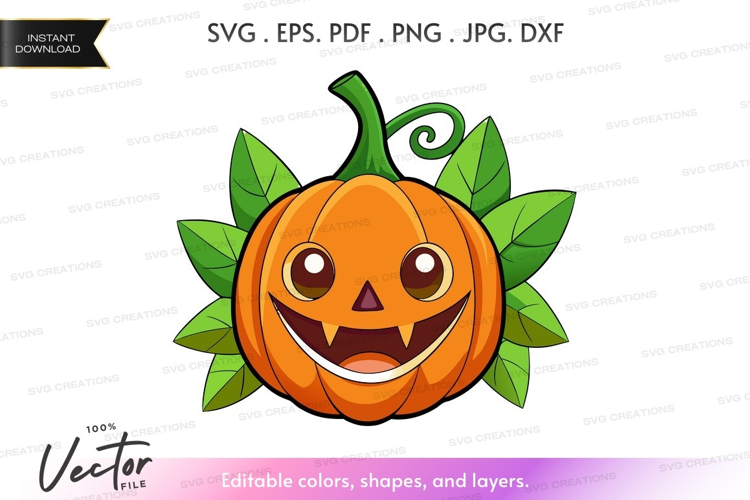 Happy jack-o'-lantern