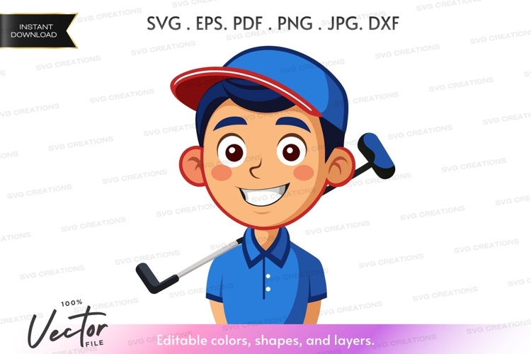 Golfer Silhouette Image 8