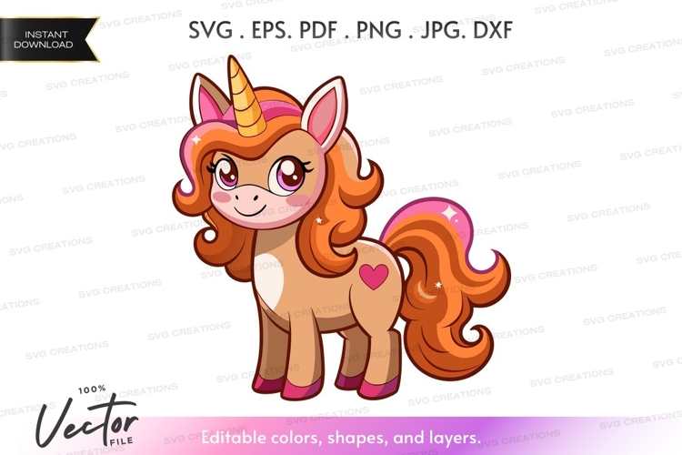 Unicorn Vector Image 22